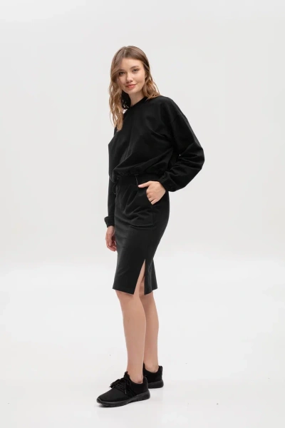 9384 Юбка женская (Черный, 170-106)