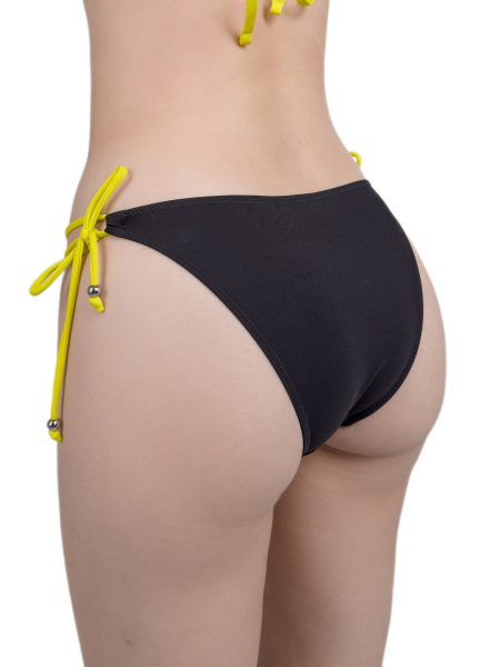 480308 Трусы купальные женские (Черный с лимоном, 94 тр.)