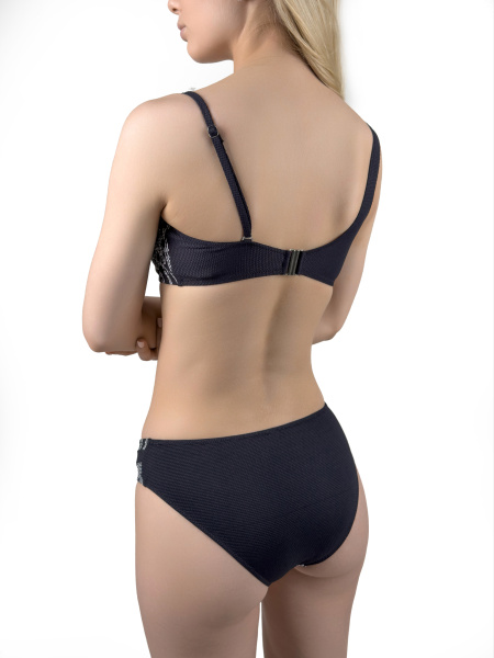 470351 Бюстгальтер купальный (Черный наб., 70B)