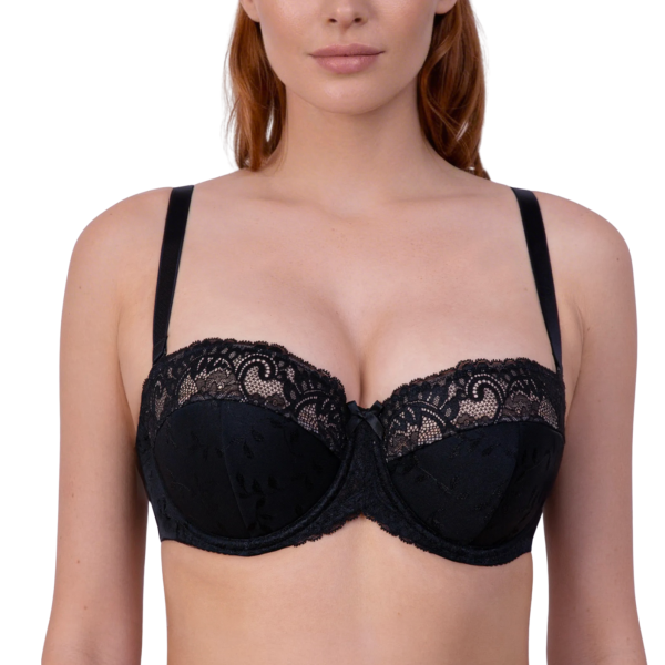 117321 Бюстгальтер (Черный с нюдом, 70D)