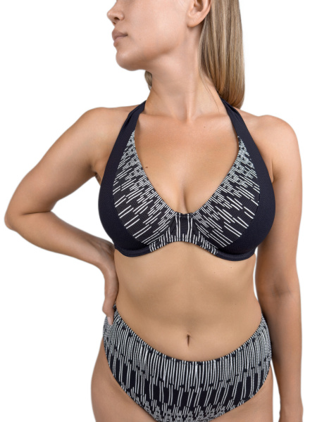 470347 Бюстгальтер купальный (Черный наб., 75D)