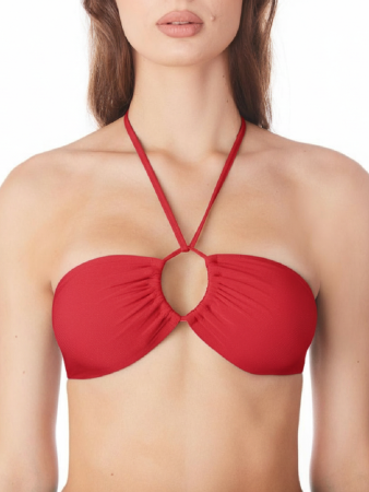 470390 Бюстгальтер купальный (Рубиново-красный, 85B)