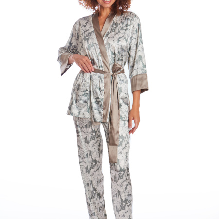 380212 Брюки женские (Сливочный набивной, 170-108)