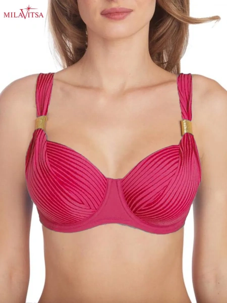 470331 Бюстгальтер купальный (Неоновый розовый, 70D)