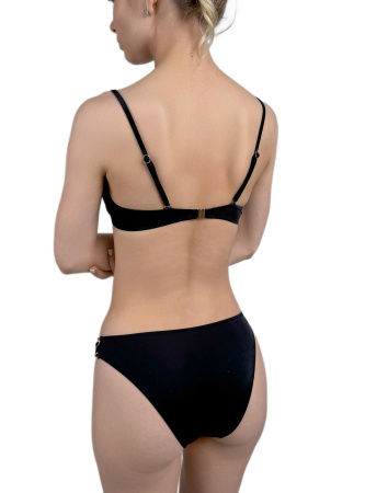 470327 Бюстгальтер купальный (Черный, 85B)