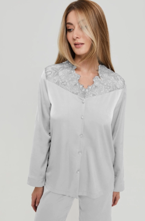 9231 Куртка пижамная женская (Серебряный лёд, 88-96од.-170/176)