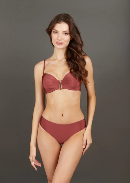 750085 Бюстгальтер купальный (Винтажная роза, 70C)