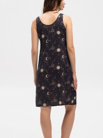 9393 Сорочка ночная женская (Черный наб., 170-84-92)