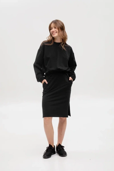 9384 Юбка женская (Черный, 170-106)