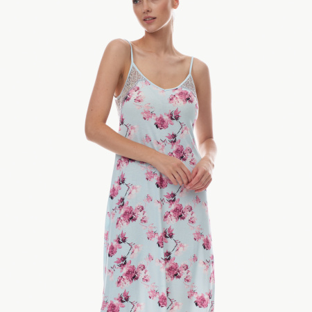 9510 Сорочка ночная женская (Голубой наб., 170/176-92-98)