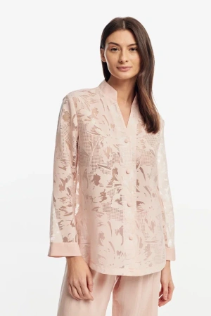 9438 Куртка пижамная женская (Розовый опал, 170-112-120)