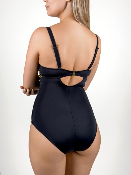 400137 Купальник (Черный наб., 42F)