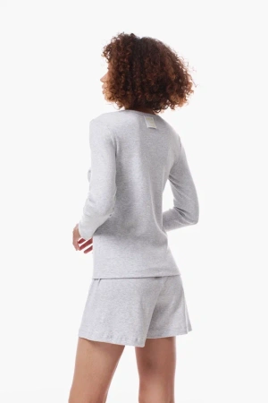 9652 Джемпер женский (Серый меланж, 170-96-102)