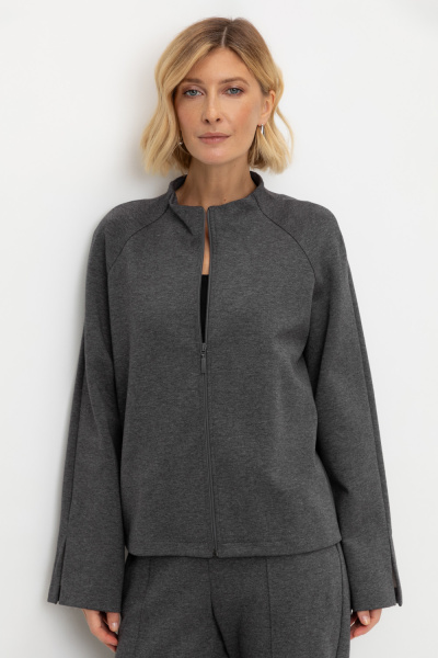 3251 Жакет женский (Тем.серый меланж, 100/164-170 (XL))
