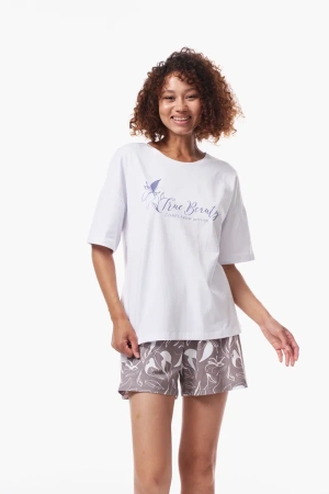 9580 Фуфайка пижамная женская (Белый, 170/176-88)