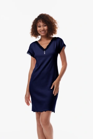 9615 Сорочка ночная женская (Синий, 170/176-96-102)