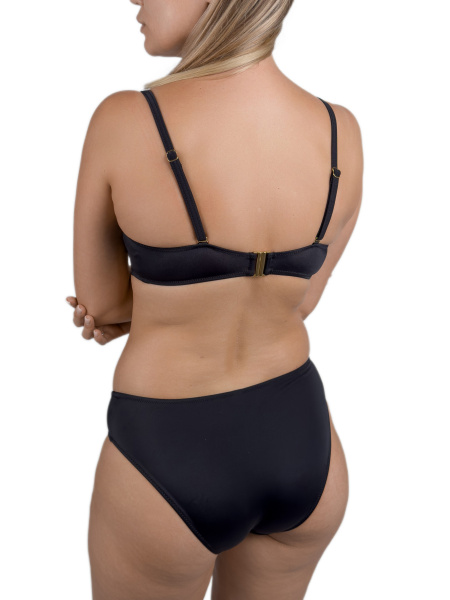 470365 Бюстгальтер купальный (Черный наб., 85B)