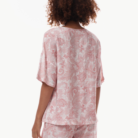 9561 Блуза пижамная женская (Приг. белый, 170-96-104)