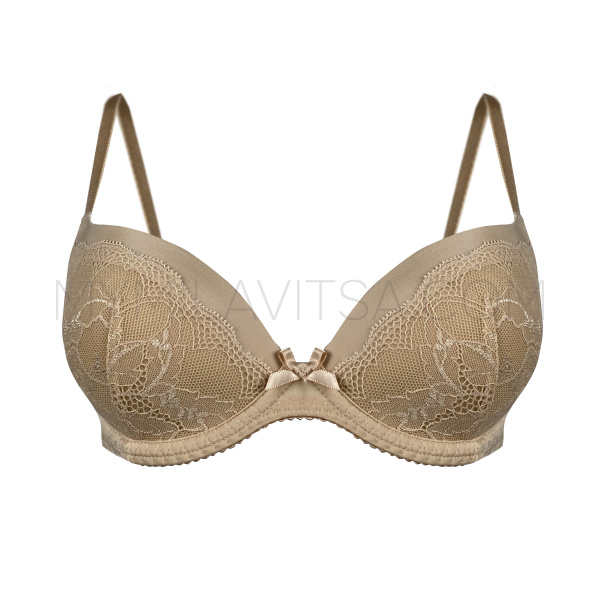 124291 Бюстгальтер (Черный с нюдом, 70A)