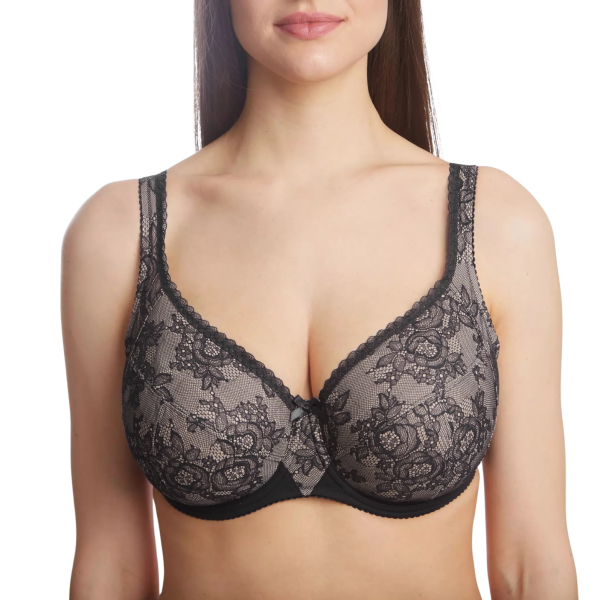 108000 Бюстгальтер (Черный с нюдом, 70G)