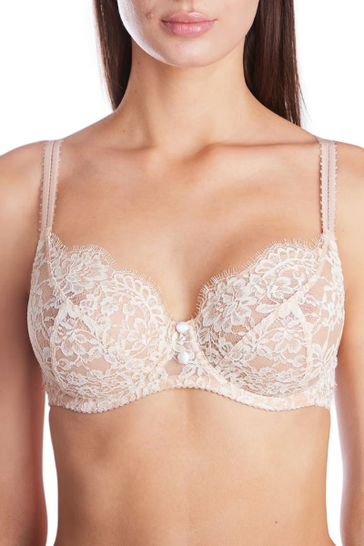 300690  Бюстгальтер (Нюд с приг.белым, 105D)