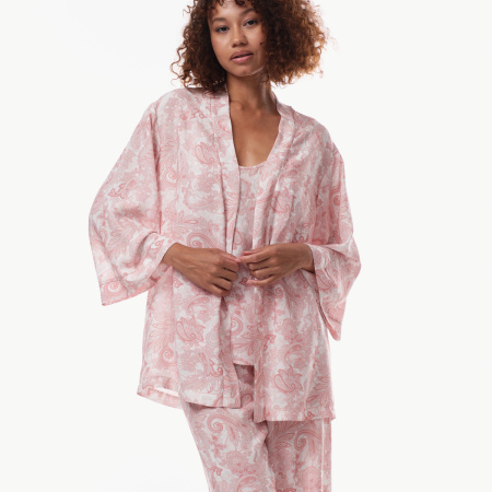 9558 Куртка пижамная женская (Приг. белый, 170-104-112)